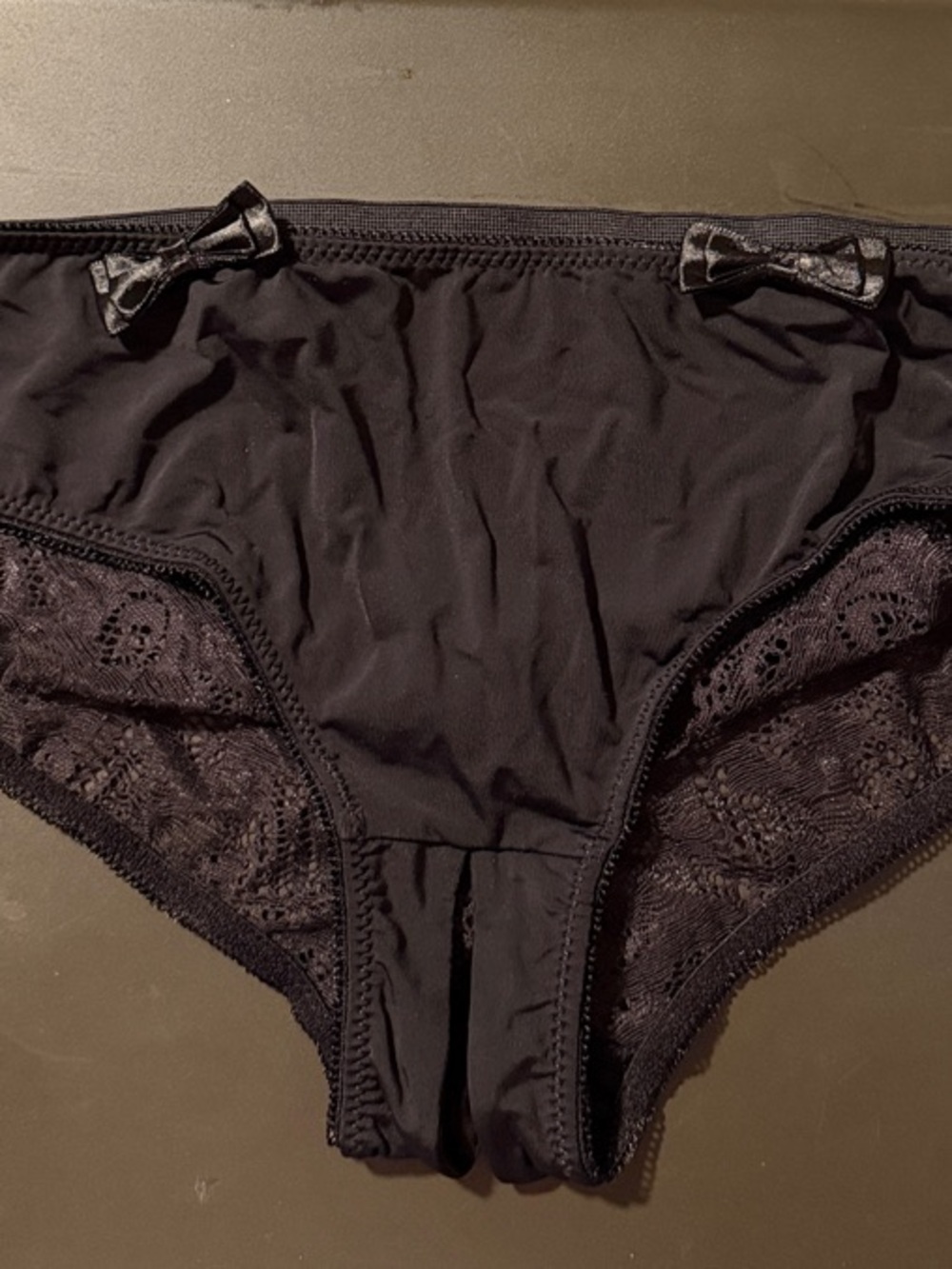 NEW with tag plus size 2x Black Lace Bikini Briefs - Classic Black